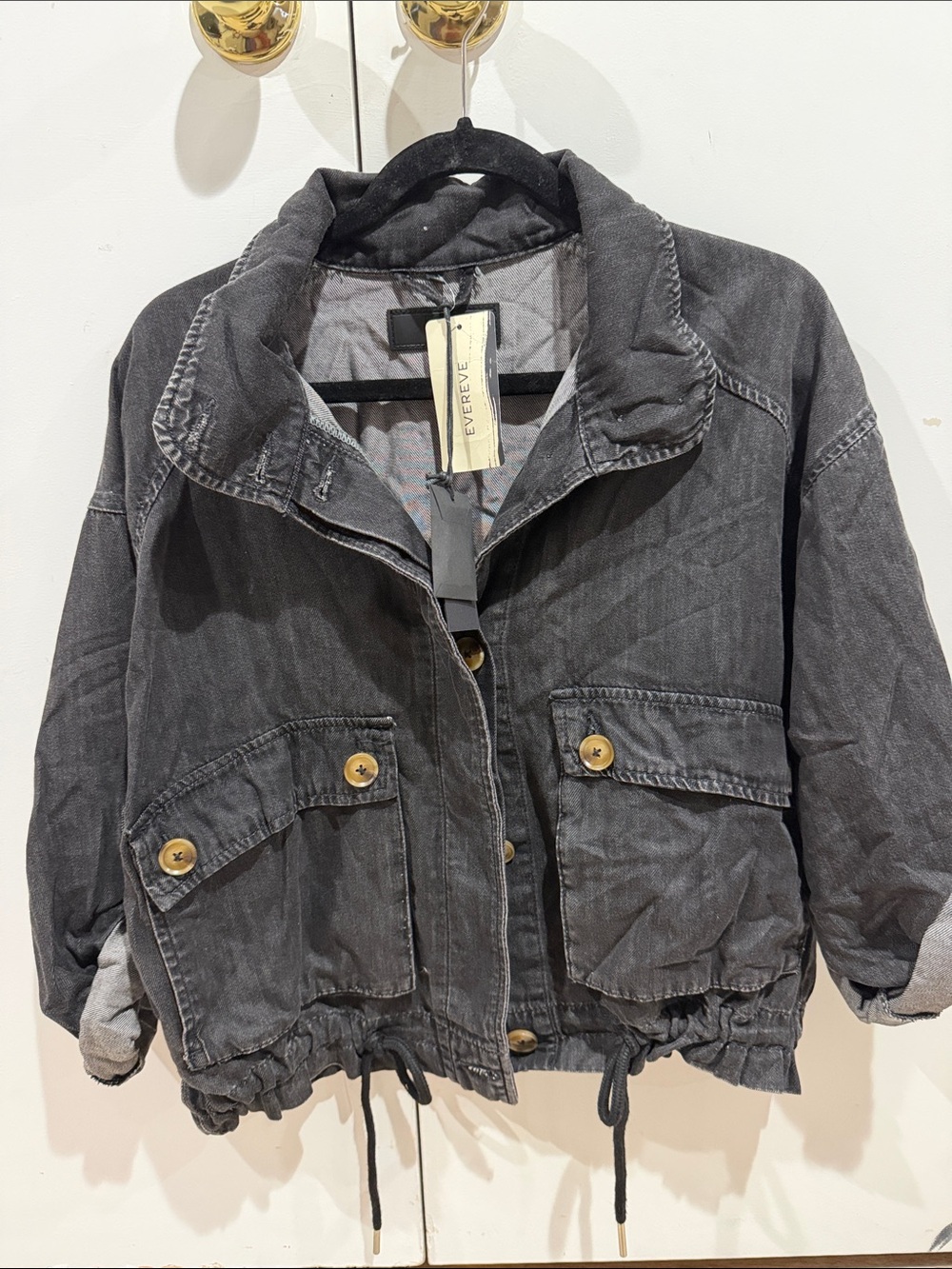 Blank NYC Black women Utility Jacket
